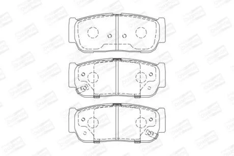 Колодки гальмівні дискові задні Kia Sorento I/ Ssangyong Rexton/ Rexton II, Kyron (05-14) CHAMPION 573676CH