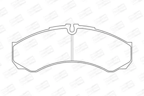Колодки гальмівні дискові CHAMPION 573717CH