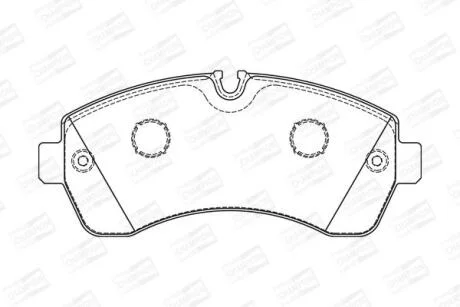 Колодки гальмівні дискові передні Sprinter/ VW Crafter 5T (06-) CHAMPION 573726CH