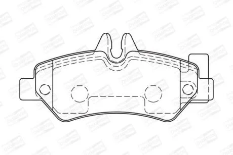 Колодки гальмівні дискові задні Sprinter / VW Crafter 3T (06-) CHAMPION 573729CH