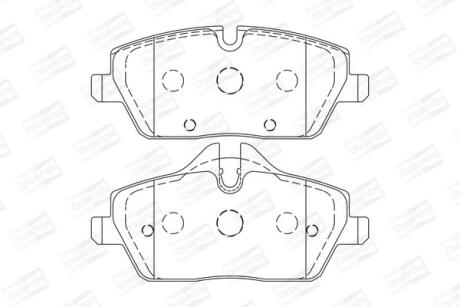 Колодки гальмівні дискові передні MINI MINI (F55) CHAMPION 573733CH