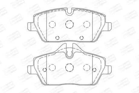 Колодки гальмівні дискові передні MINI MINI (F55) CHAMPION 573733CH