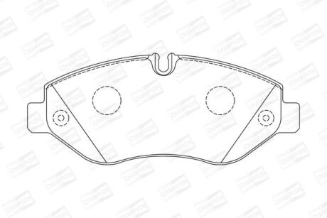 Колодки гальмівні дискові CHAMPION 573739CH