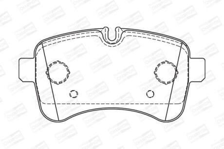 Колодки гальмівні дискові CHAMPION 573740CH