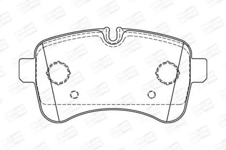Колодки гальмівні дискові CHAMPION 573740CH
