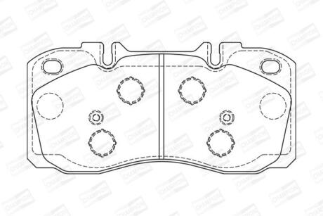 Колодки гальмівні дискові CHAMPION 573741CH