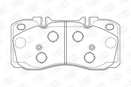 Колодки гальмівні дискові CHAMPION 573741CH