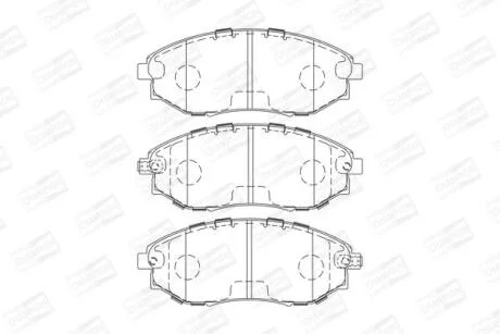 Колодки гальмівні дискові CHAMPION 573751CH