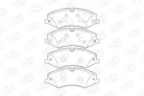 Колодки гальмівні дискові передні Land Rover Discovery/Range Rover (09-) CHAMPION 573759CH