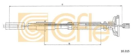 Трос зчеплення COFLE 10.315