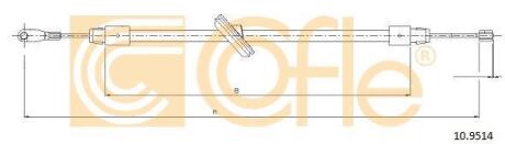 Трос зчеплення COFLE 109514