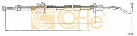 Трос акселератора COFLE 11.087