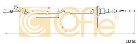 Трос зчеплення COFLE 18.3501