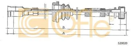 Трос спідометра COFLE S20020