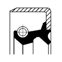 Сальник 18X32X13,20 CORTECO 19026183B