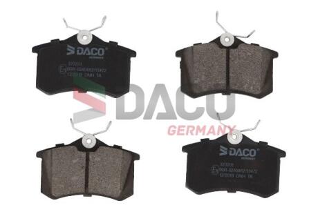 Колодки гальмівні дискові зад. DACO DACO Germany 320201
