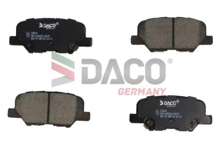 Колодки гальмівні дискові зад. DACO DACO Germany 320604