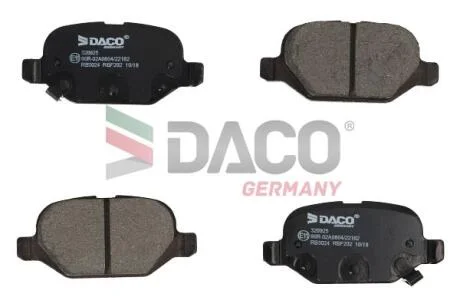 Колодки гальмівні дискові зад. DACO DACO Germany 320925