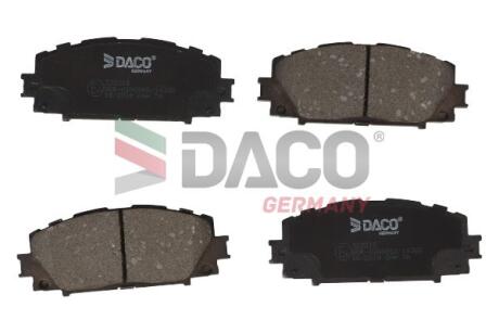 Колодки гальмівні дискові пер. DACO DACO Germany 322016