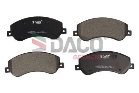 Колодки гальмівні дискові пер. DACO DACO Germany 322562