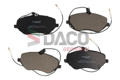 Колодки гальмівні дискові пер. DACO DACO Germany 323744