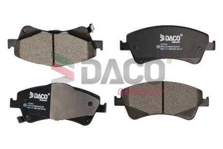 Колодки гальмівні дискові пер. DACO DACO Germany 323903