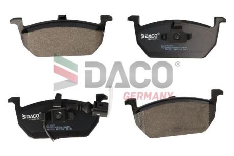 Колодки гальмівні дискові пер. DACO DACO Germany 324203