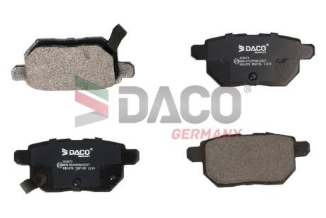 Колодки гальмівні дискові зад. DACO DACO Germany 324573