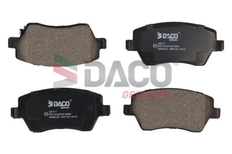 Колодки гальмівні дискові пер. DACO DACO Germany 325217