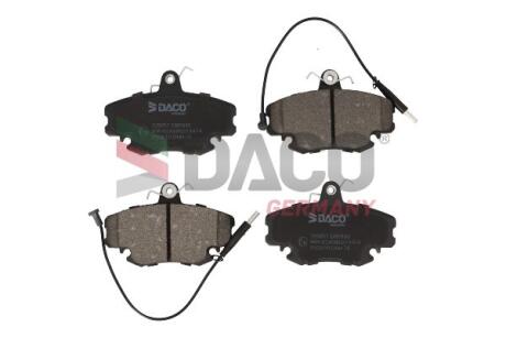 Колодки гальмівні дискові пер. DACO DACO Germany 329957