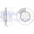 Диск гальмівний NISSAN Juke/Pulsar &quot;F D=280mm &quot;10&gt;&gt; Delphi BG4282C (фото 1)