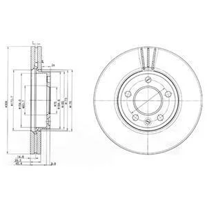 Диск гальмівний Delphi BG9891