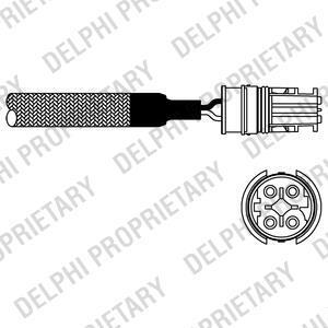 Лямбда-зонд BMW/LANDROVER 3(E46)/5(E39,E60)/X5(E53)/RangeRover "2,0-4,9L "94>> Delphi ES1098312B1