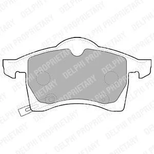 Колодки гальмівні дискові Delphi LP1309