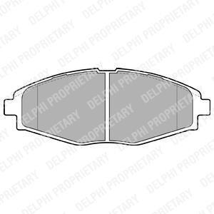 Колодки гальмівні дискові Delphi LP1390