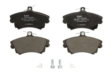 A_Гальмівні колодки дискові MITSUBISHI/VOLVO Carisma/S40/V40 "F "98-13 Delphi LP1398