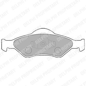A_Гальмівні колодки дискові FORD Courier/KA/Fiesta "F "99-08 Delphi LP1470