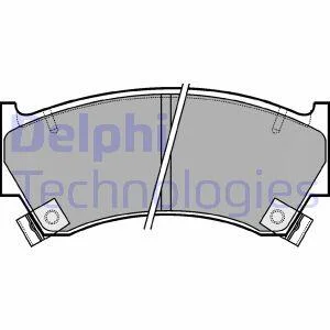 Гальмівні колодки дискові NISSAN Almera "95>> Delphi LP1590