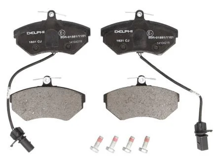 A_Гальмівні колодки дискові AUDI/VW A4/Passat "F "96-08 Delphi LP1631