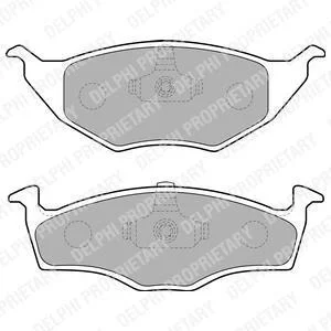 Гальмівні колодки дискові AUDI/VW A2/Lupo "F "99>> Delphi LP1675