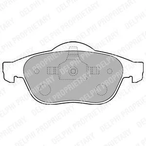 Колодки гальмівні дискові Delphi LP1708