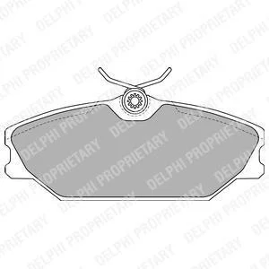 Колодки гальмівні дискові Delphi LP1744