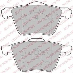 Колодки гальмівні дискові Delphi LP1821