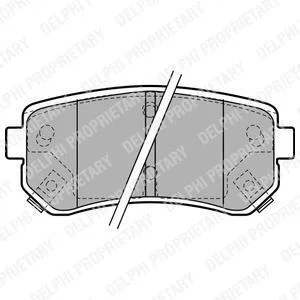 Колодки гальмівні дискові Delphi LP1952