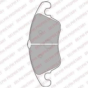 Колодки гальмівні дискові Delphi LP2099