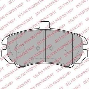 A_Гальмівні колодки дискові HYUNDAI Elantra "F "03-05 Delphi LP2150