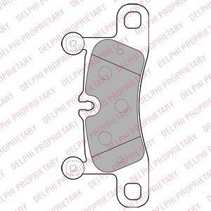 Колодки гальмівні дискові Delphi LP2233