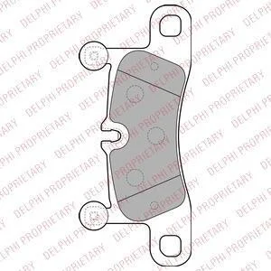 Колодки гальмівні дискові Delphi LP2233