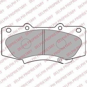 Гальмівні колодки дискові TOYOTA Hilux/Fortuner "F "07>> Delphi LP2244