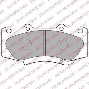 Гальмівні колодки дискові TOYOTA Hilux/Fortuner "F "07>> Delphi LP2244